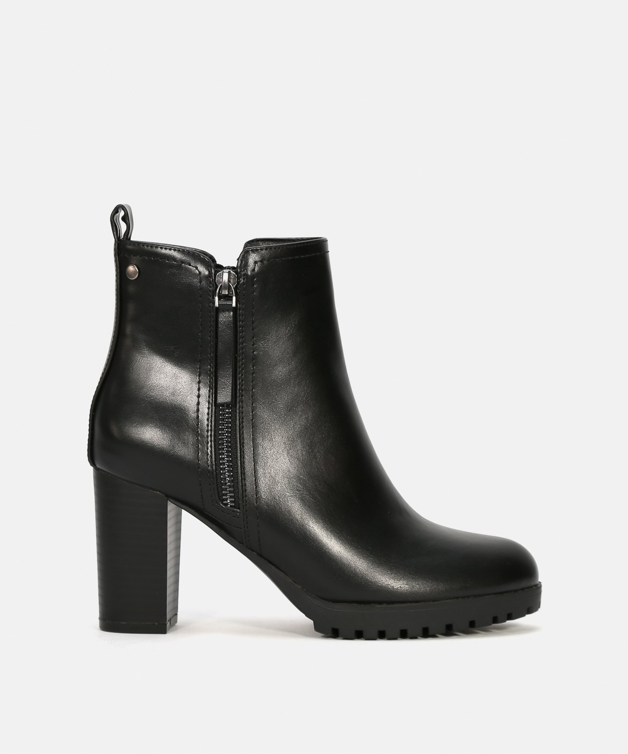 Botines tacón cremallera